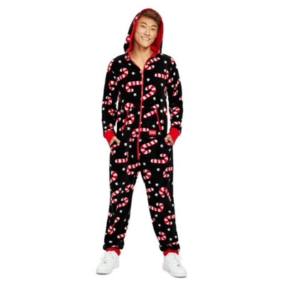Tipsy Elves - Mens Candy Cane Lane Jumpsuit