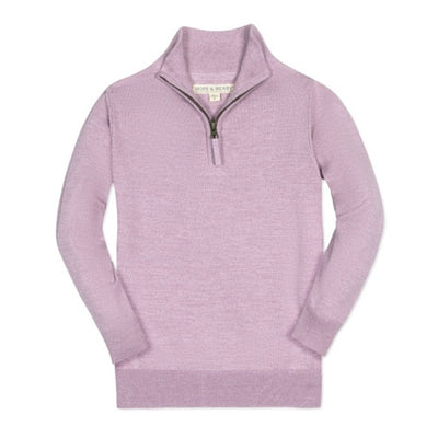 Hope & Henry - Boys Organic Fine Gauge Half Zip Sweater