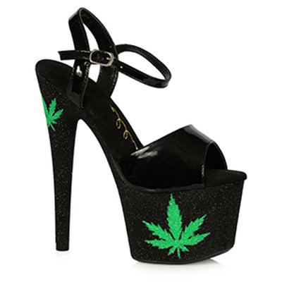 Ellie Shoes - 7" Stiletto Sandal with Marijuna Platform