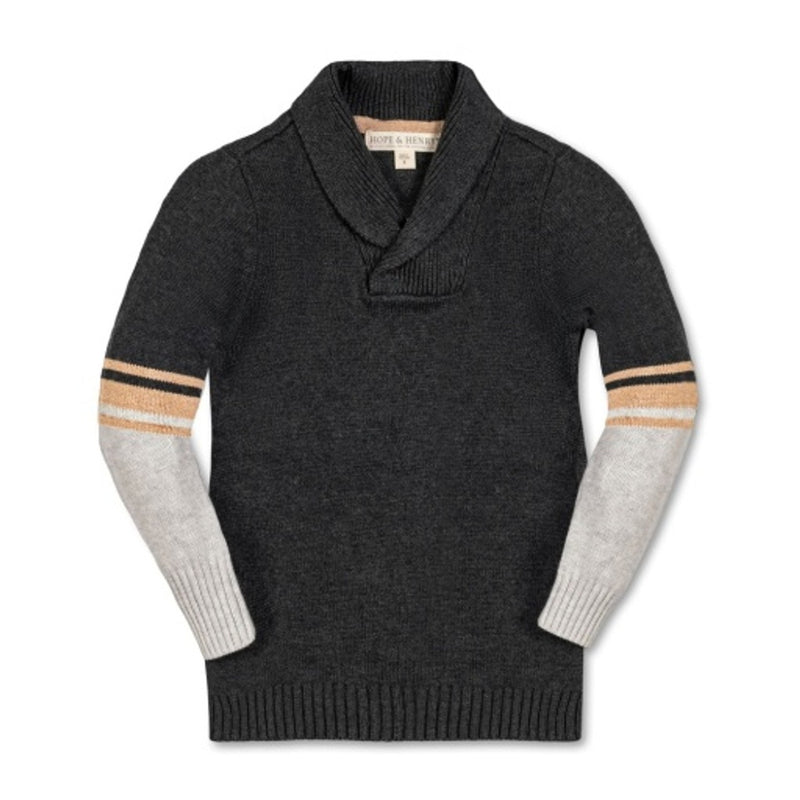 Hope & Henry - Boys Shawl Collar Organic Sweater