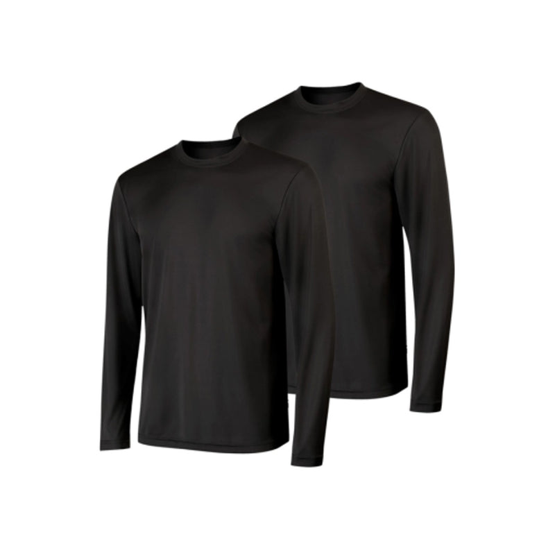 Hanes - Mens Sport Cool Dri Mens Performance Long Sleeve T-Shirt Value 2-Pack