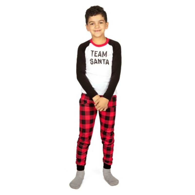 Tipsy Elves - Girls Boys / Girls Team Santa Pajama Set