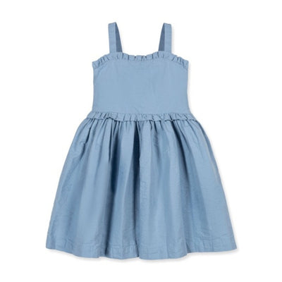 Hope & Henry - Girls Organic Ruffle Edge Seersucker Dress