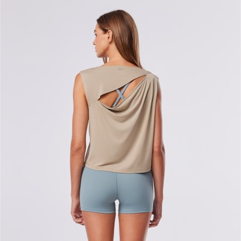 Thirty Three Threads - Unisex Draped Back Tank Oat