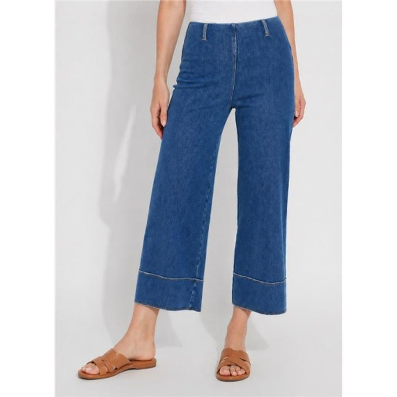 Lysse - Womens Margo Hi Waist Wide Crop Denim