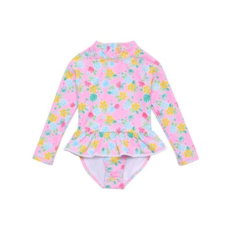 Snapper Rock - Girls Buttercup Bloom Skirt Surf Suit