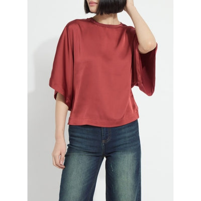 Lysse - Womens Ginger Mix-Media Dolman Tee