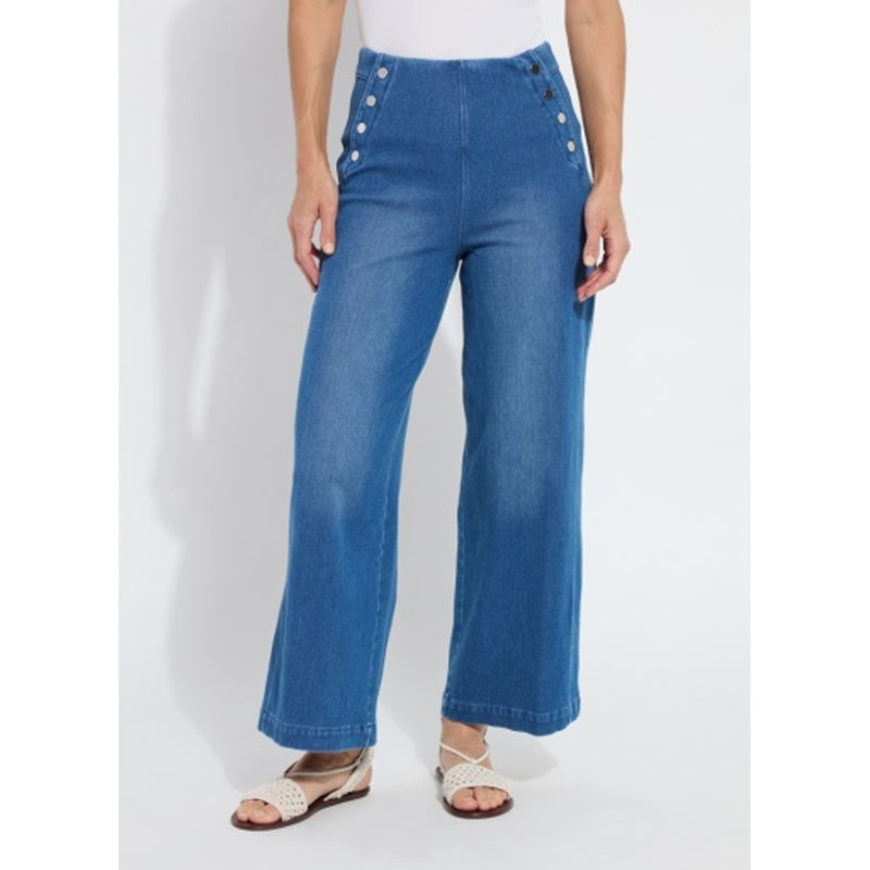 Lysse - Womens Mallory Sailor Hi Waist Wide Leg Denim