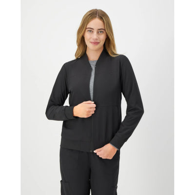 Hanes - Womens Comfort Fit Scrubs Womens Scrub Bomber Jacket