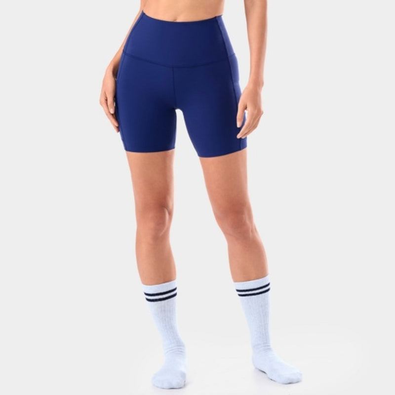 Thirty Three Threads - Unisex Stash & Dash Biker Short 6" Deep Navy