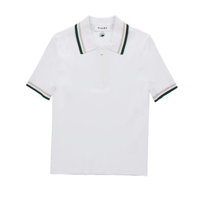 Tilley - Womens Stripe Zip Polo