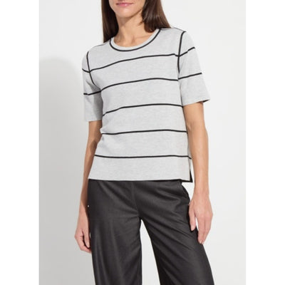Lysse - Womens Odessa Reversible Knit Short Slv Tee Curvy