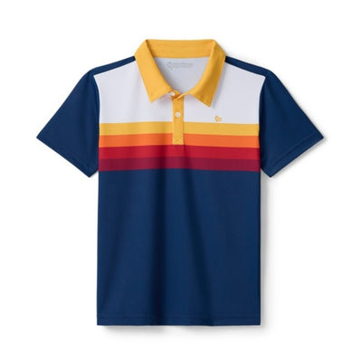 Tipsy Elves - Kids Slice of Sunset Golf Polo