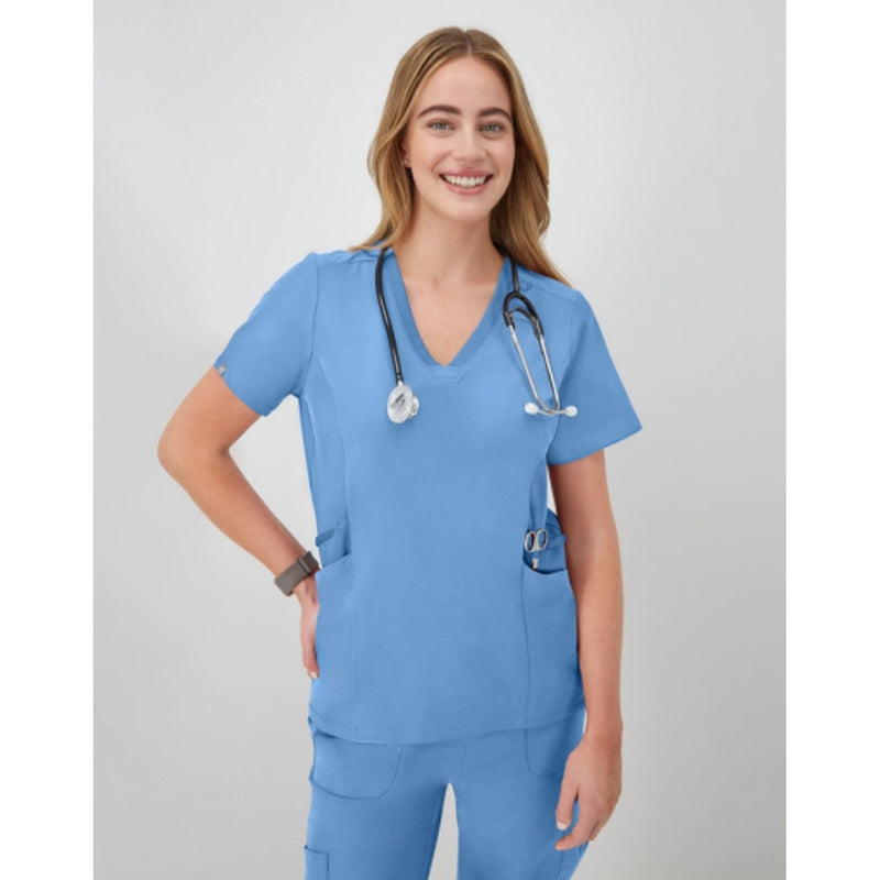 Hanes - Womens Comfort Fit Scrubs Womens Scrub Top