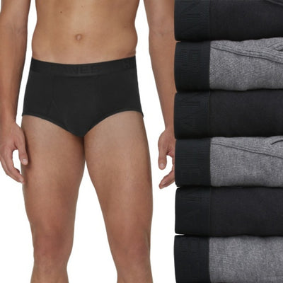 Hanes - Mens Ultimate Mens Underwear Briefs Pack 6-Pack Comfortsoft Cotton Moisture-Wicking
