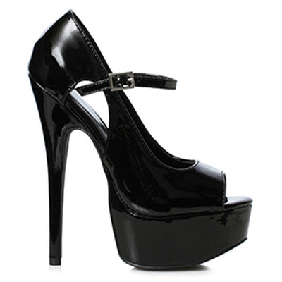 Ellie Shoes - 6.5" Stiletto Heel Open Toe Pump