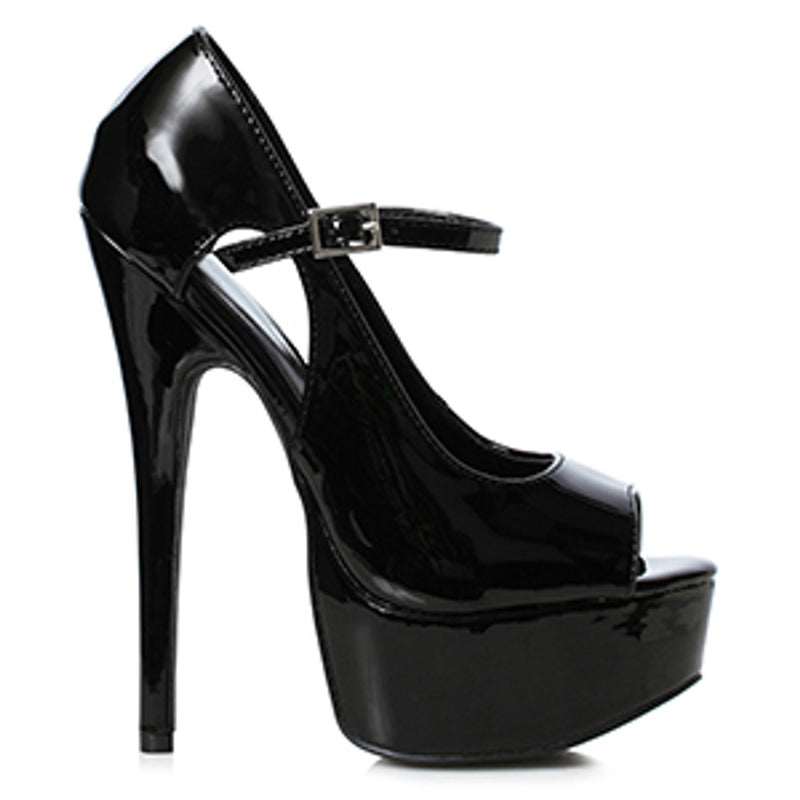 Ellie Shoes - 6.5" Stiletto Heel Open Toe Pump