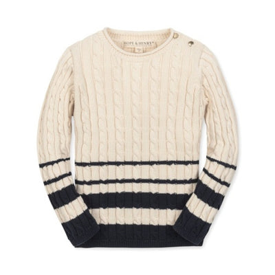 Hope & Henry - Girls Organic Roll Neck Sweater