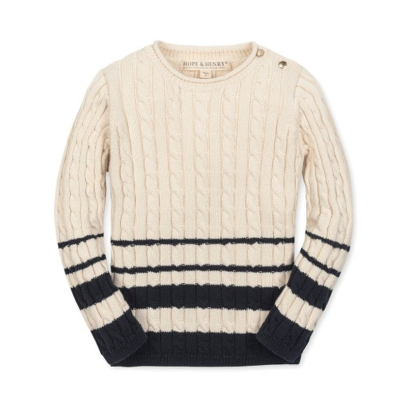 Hope & Henry - Girls Organic Roll Neck Sweater