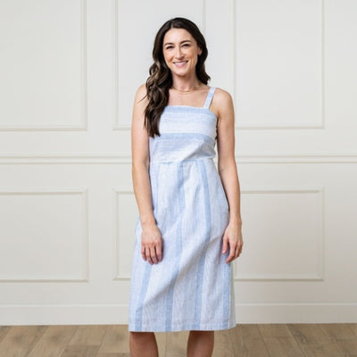 Hope & Henry - Womens Linen Sheath Dress