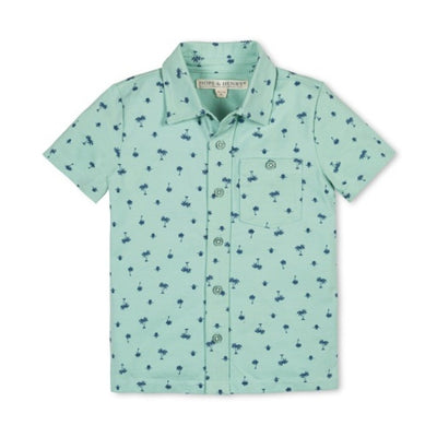 Hope & Henry - Boys Organic Jersey Button Down Shirt