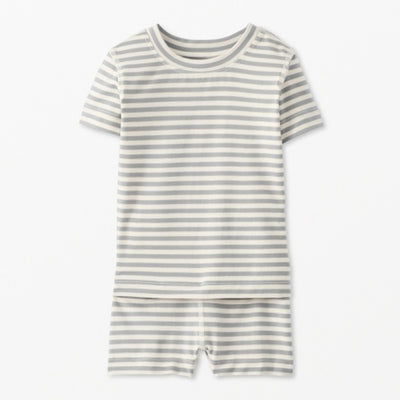 Hanna Andersson - Kids Striped Short John Pajama Set in Hannasoft™