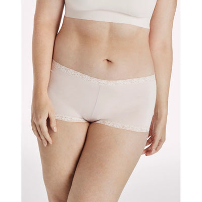 Hanes - Womens Maidenform One Fab Fit Microfiber Boyshort with Lace