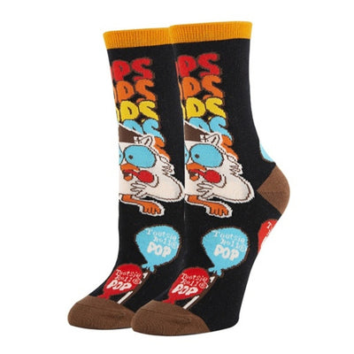 Oooh Yeah - Womens Crew Socks Tootsie Pop
