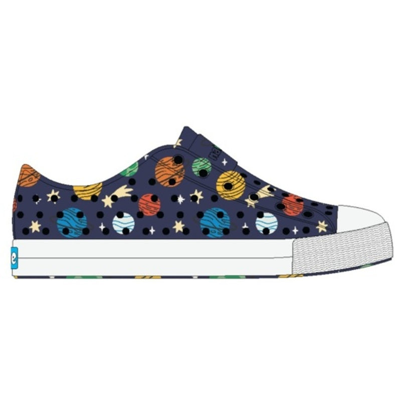 Native Shoes - Unisex Jefferson Print Kids - Regatta Blue/ Shell White/ Outerspace Aop