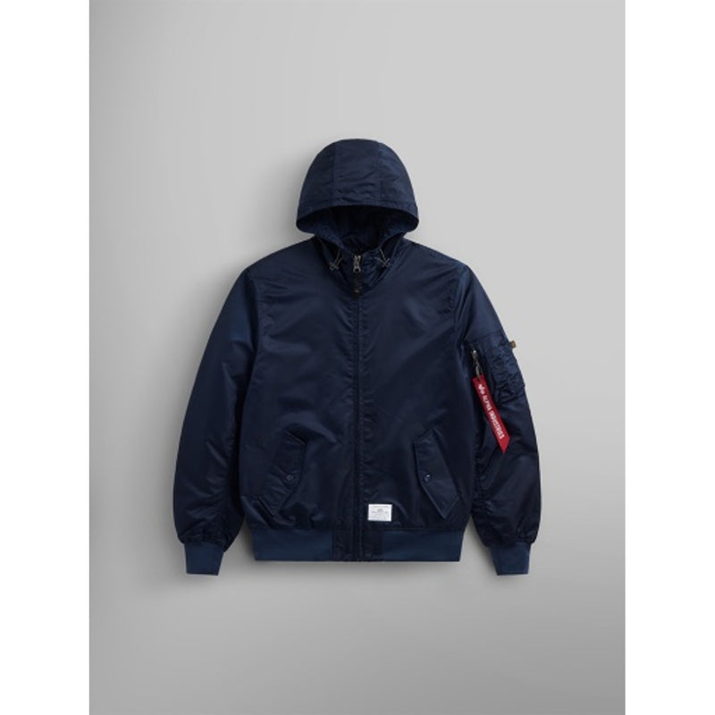 Alpha Industries - Mens Ma-1 Hooded Relaxed Fit Flight Jacket (Oxford)