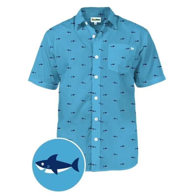 Tipsy Elves - Mens Deep Blue Sea Hawaiian Shirt