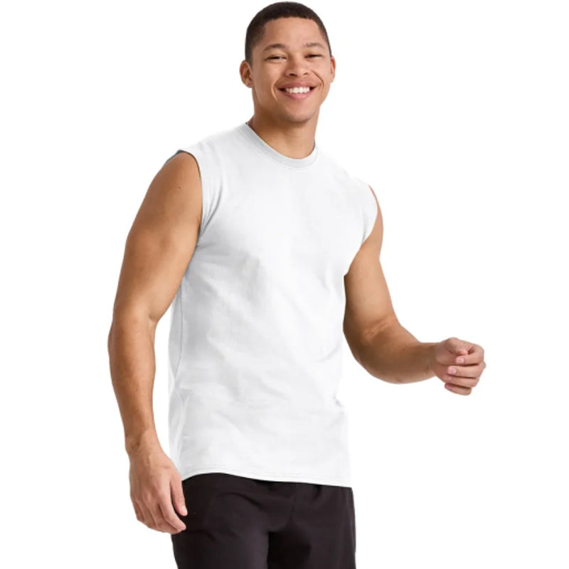 Hanes - Mens Cotton Muscle Tank 3-Pack