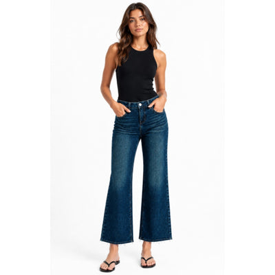 1822 Denim - Womens 29" High Rise Wide Leg with Razor Hem