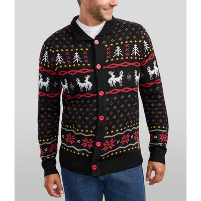Tipsy Elves - Mens Naughty Reindeer Cardigan