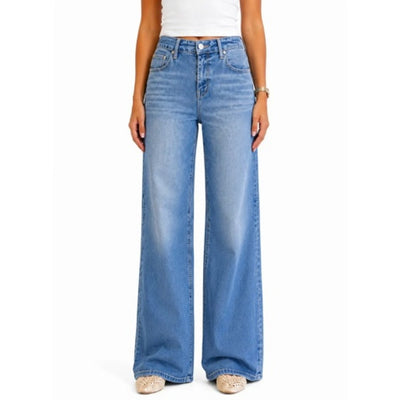 1822 Denim - Womens Petite 28" Wide Leg Jean
