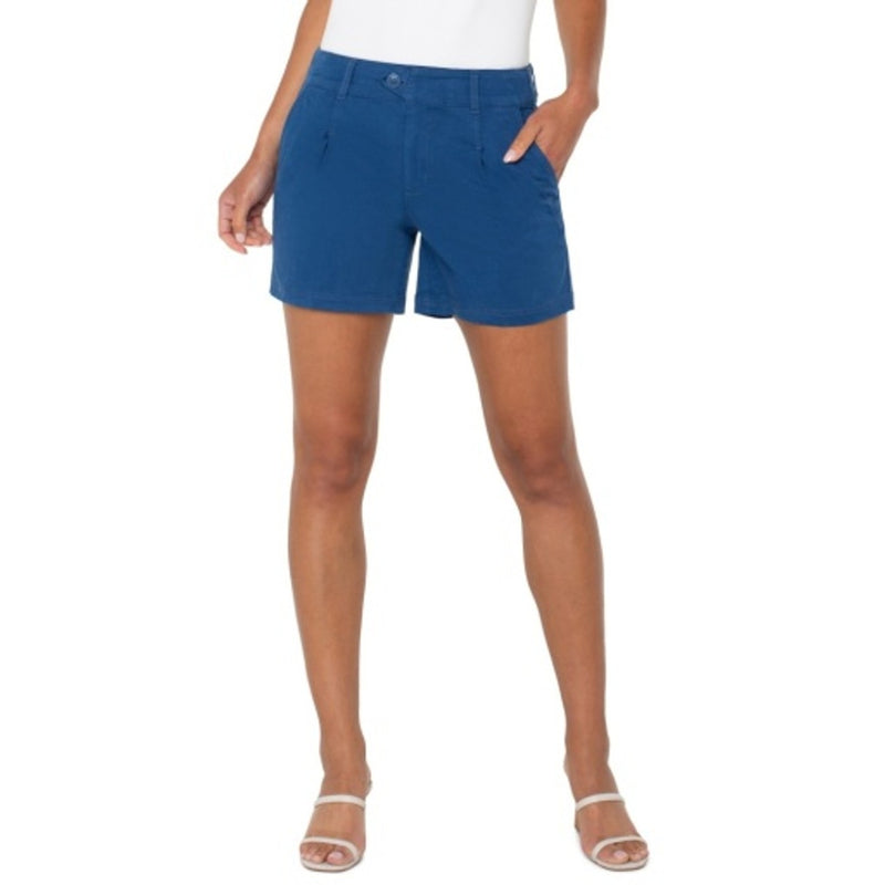 Liverpool Los Angeles - Womens Pleated Trouser Short 5" Ins