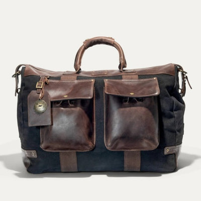WILL Leather Goods - Mens Canvas & Leather Travel Duffle