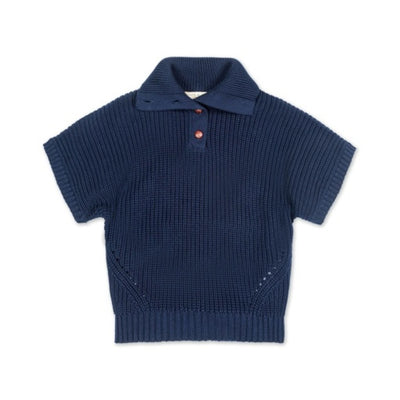 Hope & Henry - Girls Organic Spread Collar Sweater