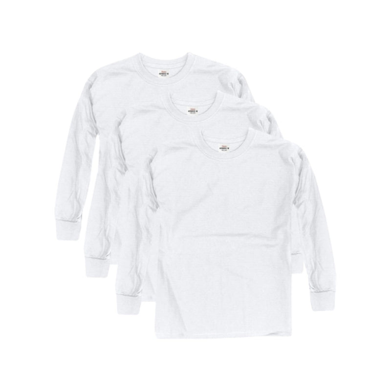 Hanes - Boys Long Sleeve T-Shirt 3-Pack