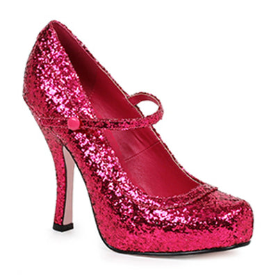 Ellie Shoes - 4" Glitter Mary Jane with 1"Concealed Platform
