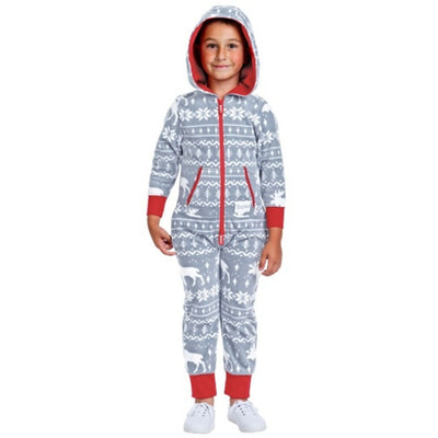 Tipsy Elves - Girls Boys / Girls Grey Moose Jumpsuit