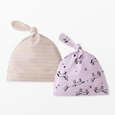 Hanna Andersson - Baby 2-Pack Baby Layette Top Knot Beanie in Hannasoft™