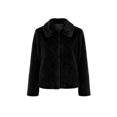 Liverpool Los Angeles - Womens Collared Faux Fur Jacket