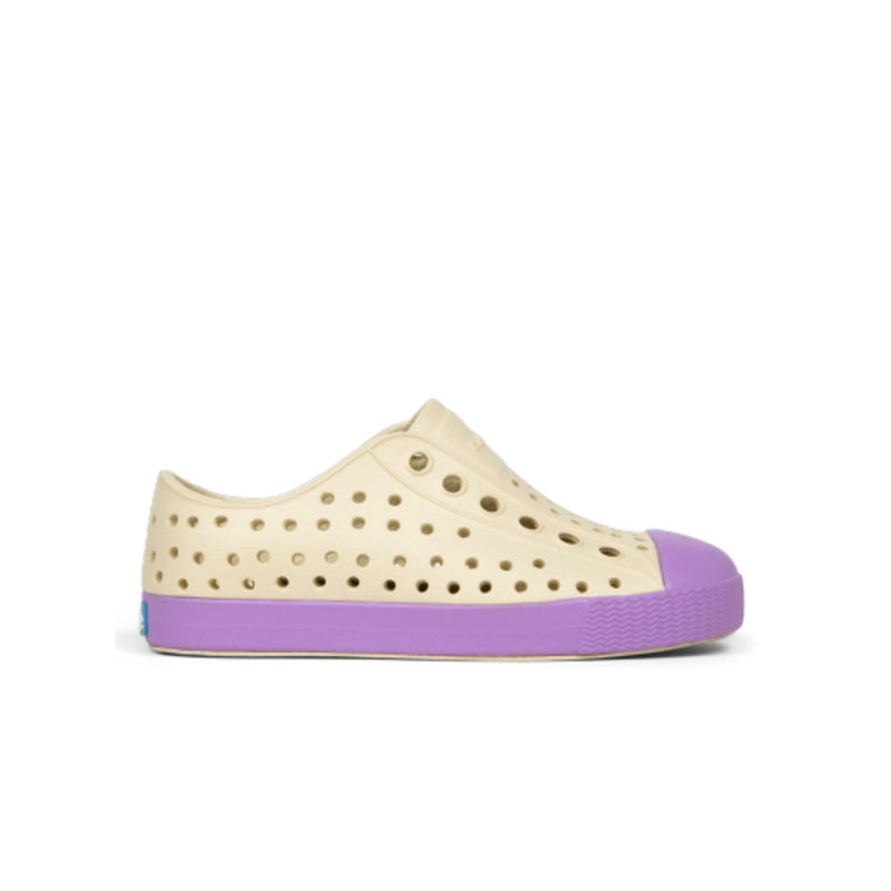 Native Shoes - Unisex Jefferson Kids - Bone White/ Lavender Purple