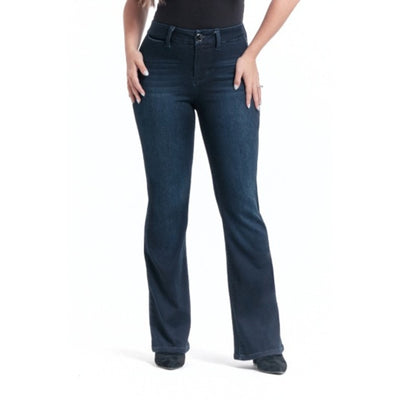 1822 Denim - Womens Petite 29" Better Butter Slim Boot Trouser