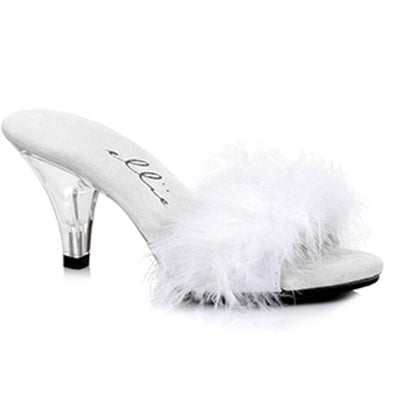 Ellie Shoes - 3" Heel Maribou Slipper