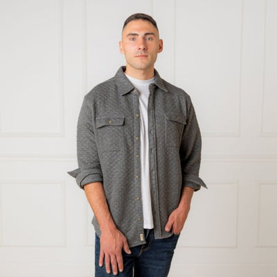 Hope & Henry - Mens Quilted Shirt Jacket