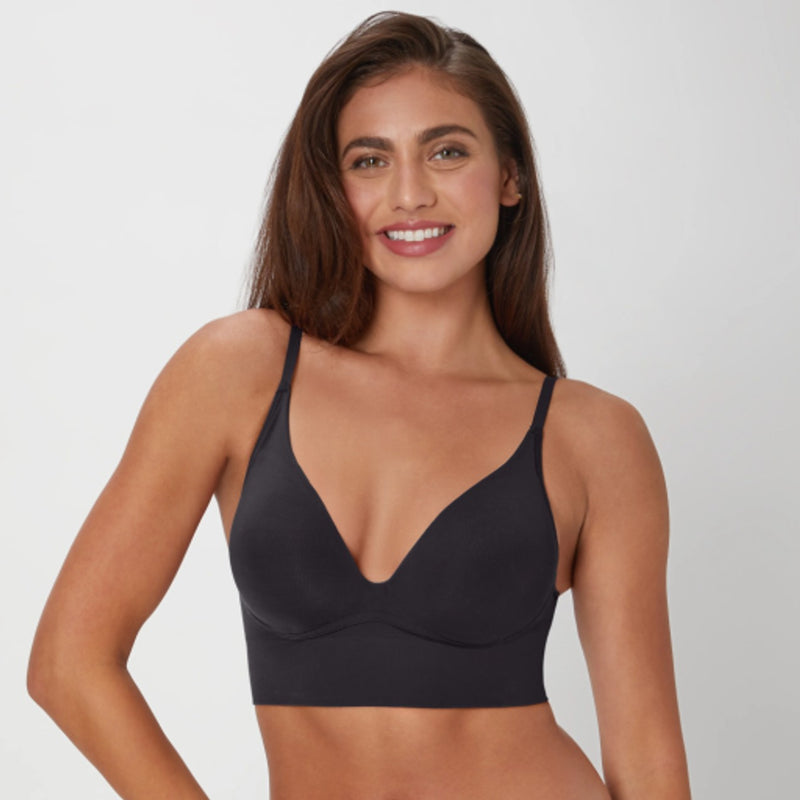 Hanes - Womens Maidenform M Seamless Push-Up Bra Convertible Longline Bralette (Plus Size Available)