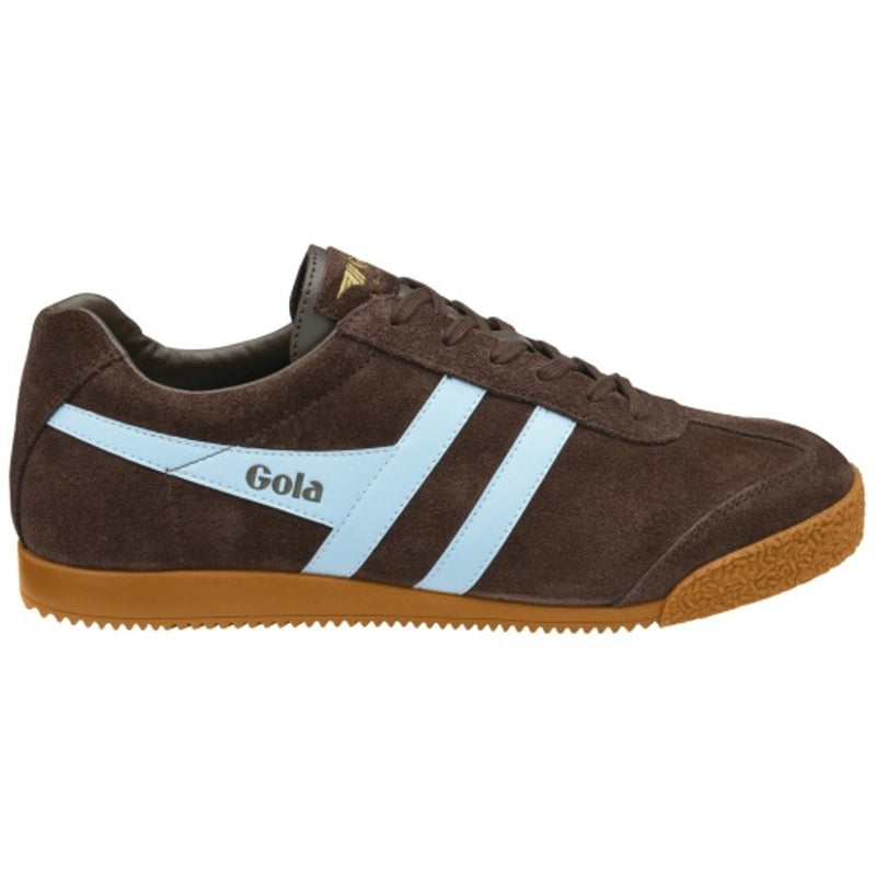 Gola - Mens Harrier Sneakers - Dark Brown/Pale Blue