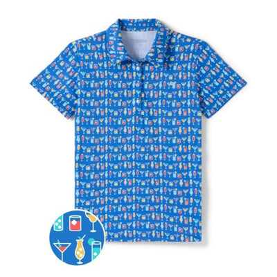 Tipsy Elves - Womens Highballer Short-Sleeve Golf Polo